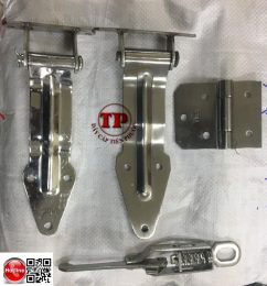 Khoá thùng xe inox, bản lề inox, khoá lò xo inox